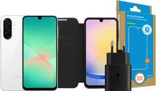 Samsung Galaxy A26 128GB Wit 5G + Compleet Accessoirepakket