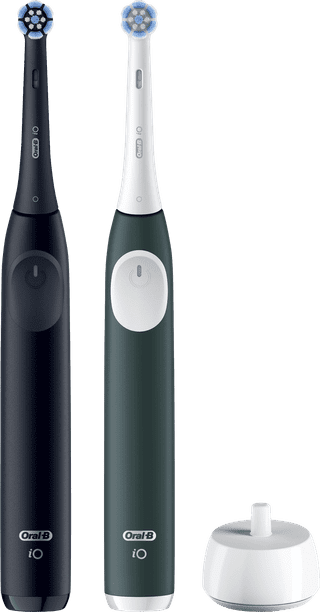 Oral-B iO 2 Noir et Vert Lot de 2