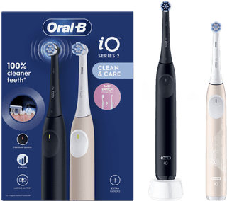 Oral-B iO 2 Black and Pink Duo Pack