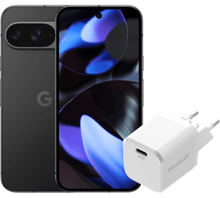 Google Pixel 9 256GB Black 5G + BlueBuilt Charger 30W White