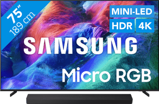 Samsung Micro RGB 75" R85H (2026) + Samsung HW-QS90H (2026)