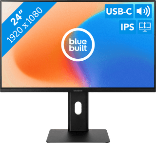 BlueBuilt 24 Pouces Full HD Écran PC avec USB-C