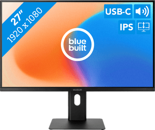 BlueBuilt 27 Pouces Full HD Écran PC avec USB-C