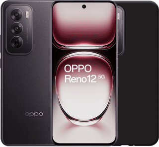 OPPO Reno12 256GB Zwart 5G + Just in Case Back Cover Zwart