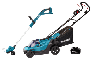 Makita DLM330SM incl. 4,0 Ah Accu + Makita DUR193Z + 5,0 Ah 18V Accu