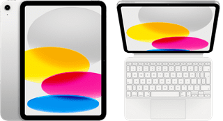 Apple iPad (2025) 11 inch 128GB Wifi Zilver + Apple Magic Keyboard Folio AZERTY Wit