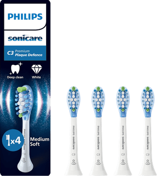 Philips Sonicare Premium Plaque Defense HX9044/87 Wit (4 stuks)