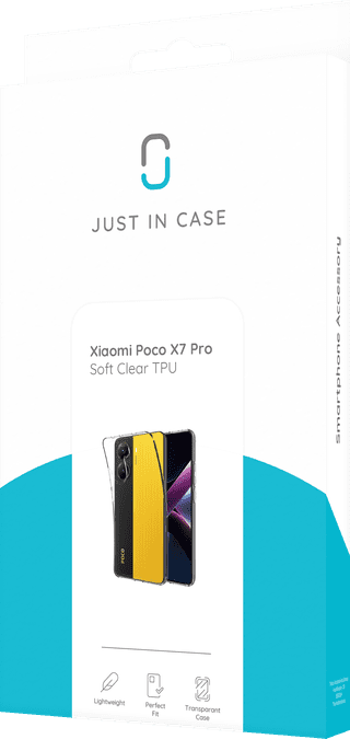 Just in Case Soft Design Xiaomi Poco X7 Pro Back Cover Transparent