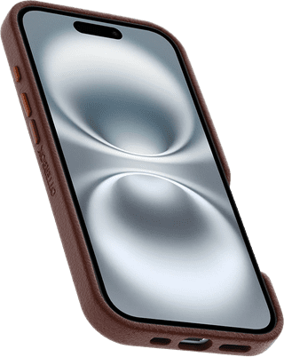 OtterBox Symmetry Apple iPhone 16 Back Cover with MagSafe Magnet Leather Brown