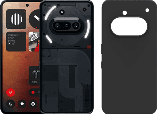 Nothing Phone (3a) 128GB Zwart 5G + Just in Case Back Cover Zwart