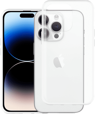 Just in Case Soft Design Apple iPhone 14 Pro Back Cover Transparent