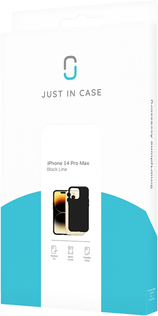 Just in Case Soft Design Apple iPhone 14 Pro Max Back Cover Black
