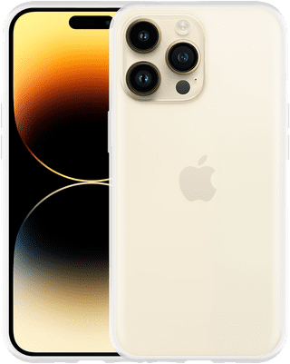 Just in Case Soft Design Apple iPhone 14 Pro Max Back Cover Transparent