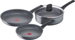 Tefal Healthy Chef Frying Pan Set 24cm + 28cm + High-sided Skillet 24cm + Lid