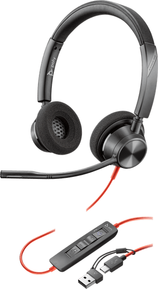 Poly Blackwire 3320 MS Wired Office Headset