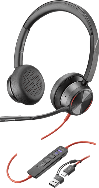 Poly Blackwire 8225 MS Casque de Bureau Filaire