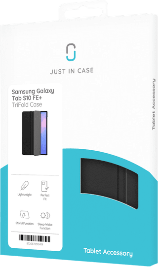 Just in Case Samsung Galaxy Tab S10 FE Plus TriFold Book Case Noir