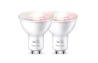 WiZ Ampoule Connectée - Lumière Blanche et Colorée - GU10 - Lot de 2