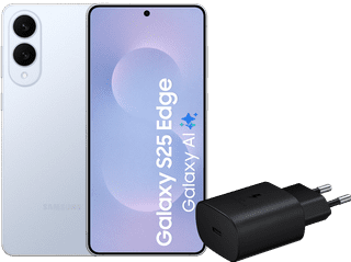 Samsung Galaxy S25 Edge 512GB Blue 5G + Samsung Charger 25W Black