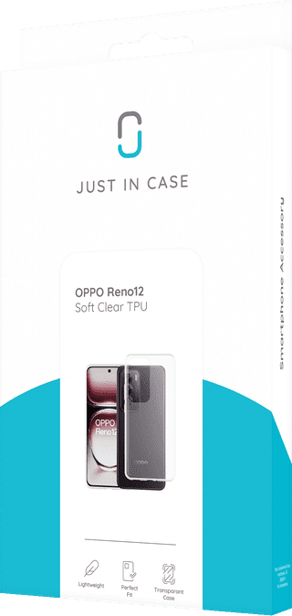 Just in Case Soft Design Oppo Reno12 Soft Back Cover Transparant