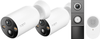 TP-Link Tapo C460 Duo Pack + D235 Smart Battery and Wired Doorbell