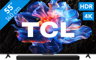 TCL 55" LED P61K 4K (2025) + TCL S45H 2.0 Barre de Son