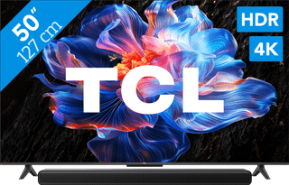 TCL 50" LED P61K 4K (2025) + TCL S45H 2.0 Barre de Son