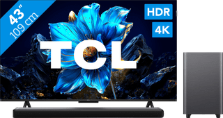 TCL 43" QLED P71K 4K (2025) + TCL S55H 2.1 Soundbar