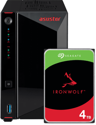 ASUSTOR AS5402T + Seagate IronWolf 4 To