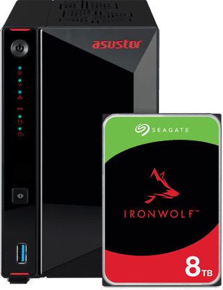 ASUSTOR AS5402T + Seagate IronWolf 8 To