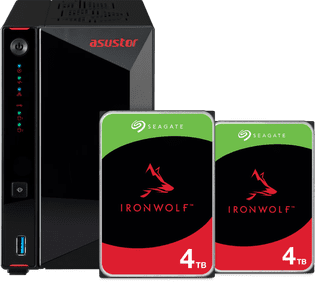 ASUSTOR AS5402T + Seagate IronWolf 8 To (2x 4 To)