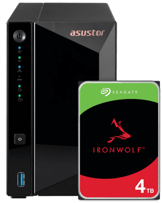 ASUSTOR AS3302T v2 + Seagate IronWolf 4 To