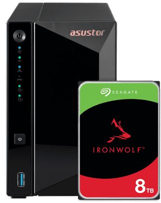 ASUSTOR AS3302T v2 + Seagate IronWolf 8TB