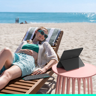 Logitech Flip Folio iPad Pro (2024) / iPad Air (2025) 13 Pouces Étui Clavier AZERTY