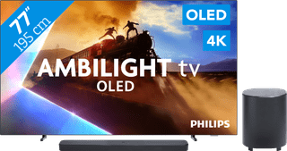 Philips Ambilight 77 inches OLED760 4K (2025) + JBL Bar 500 M2 Black