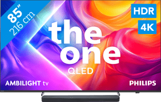 Philips Ambilight 85" PUS9000 QLED 4K (2025) + JBL Bar 300 M2 Noir