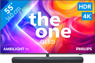 Philips Ambilight 55 inches PUS9000 QLED 4K (2025) + JBL Soundbar 300 M2 Black