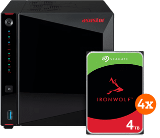 ASUSTOR AS5404T + Seagate Ironwolf 16 To (4 x 4 To)