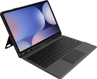 BlueBuilt Samsung Galaxy Tab S10 FE Plus Keyboard Cover AZERTY Black