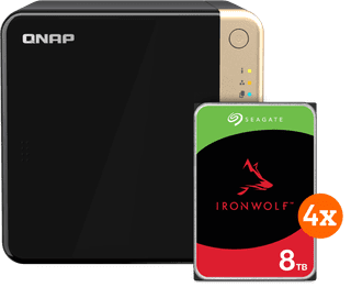 QNAP TS-464-8G + Seagate Ironwolf 32 To (4 x 8 To)