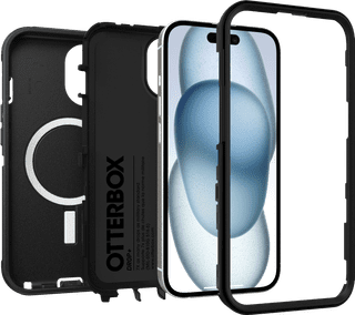 OtterBox Defender Apple iPhone 13, 14 en 15 Back Cover met Magneet Zwart