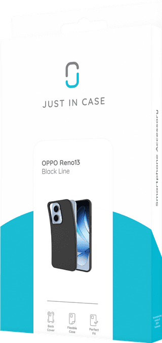 Just in Case Soft Design OPPO Reno 13 Back Cover Black