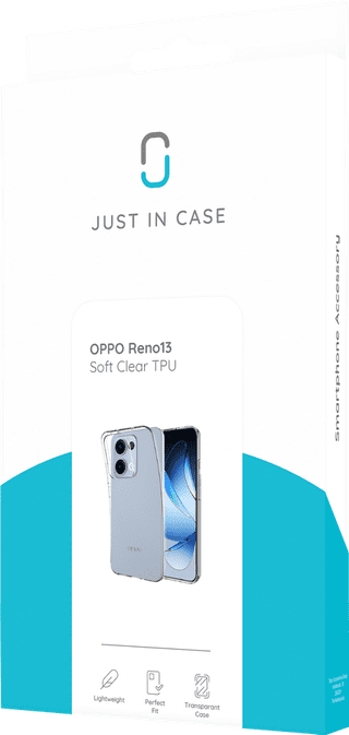 Just in Case Soft Design Oppo Reno 13 Back Cover Transparant