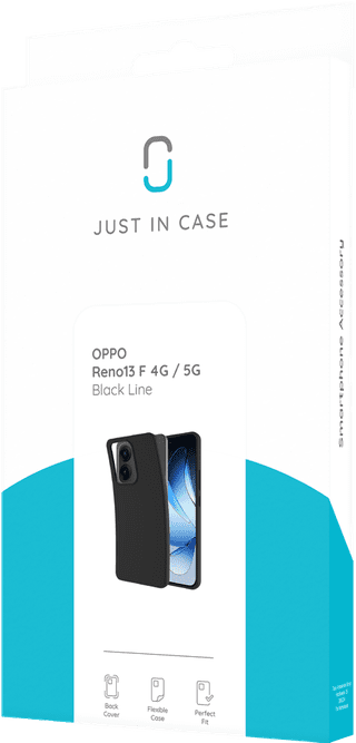 Just in Case Soft Design Oppo Reno 13 Pro F 4G/5G Back Cover Noir