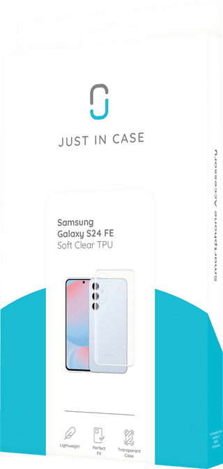 Just in Case Soft Design Samsung Galaxy S24 FE Back Cover Transparant