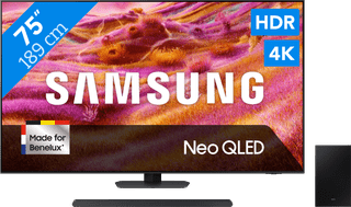 Samsung 75" Neo QLED QN90F 4K (2025) + Samsung HW-S700D Noir (2024)