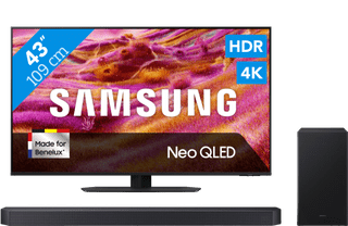 Samsung 43" Neo QLED QN90F 4K (2025) + Samsung HW-B750F (2025)