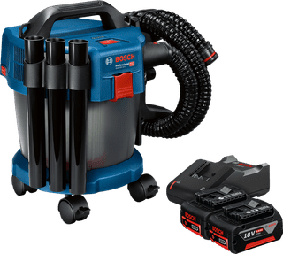Bosch Professional GAS 18V-10 L 5,0 Ah GBA Accu (2x) Starterspakket