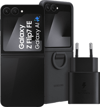 Samsung Galaxy Z Flip 7 FE 128GB Zwart 5G + Accessoirepakket