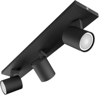 Philips Hue Runner Spot Monté en Surface White Ambiance - 3 Spots - Noir  + Variateur